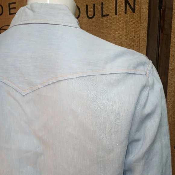 💥Clearance💥 Arnold Zimberg Linen and Cotton Shirt, M - Picture 7 of 11